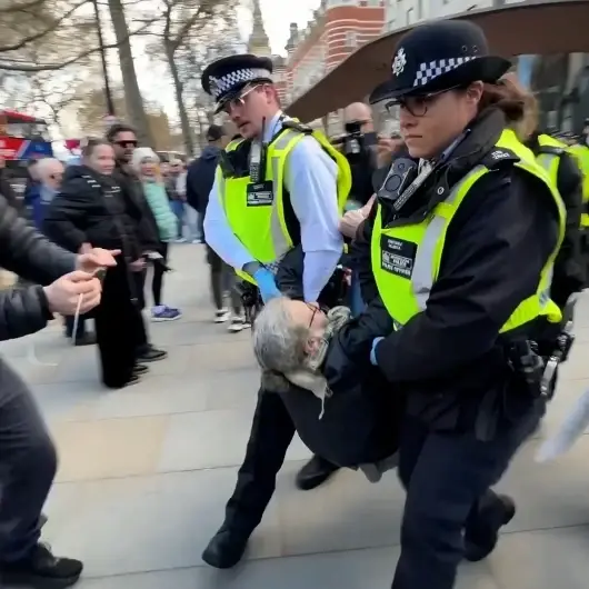 Londra polisinden sert müdahale: Filistin destekçileri gözaltına alındı